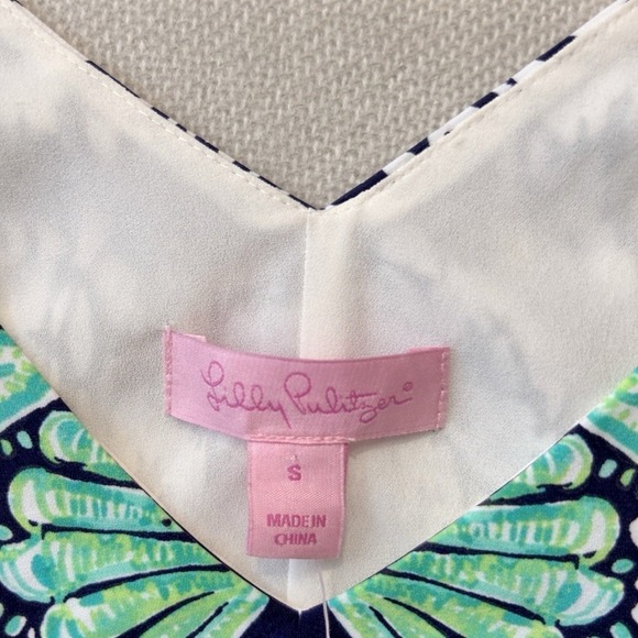Lily Pulitzer Florin Sleeveless V Neck Dress Small Pineapple Party NWT - Picture 5 of 8